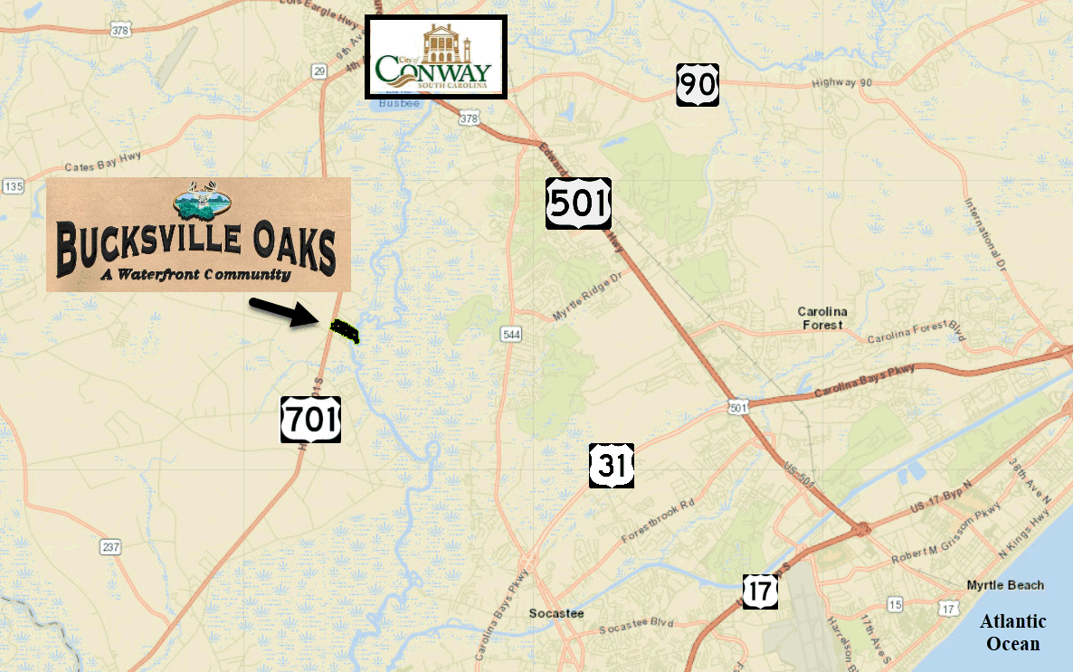 Bucksville Oaks new home community in Conway