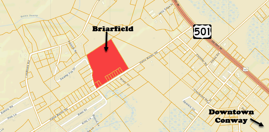 Briarfield new home community in Conway