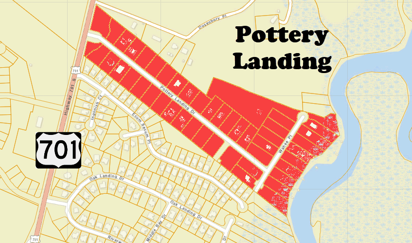 New home community of Pottery Landing in Conway by Beverly Homes