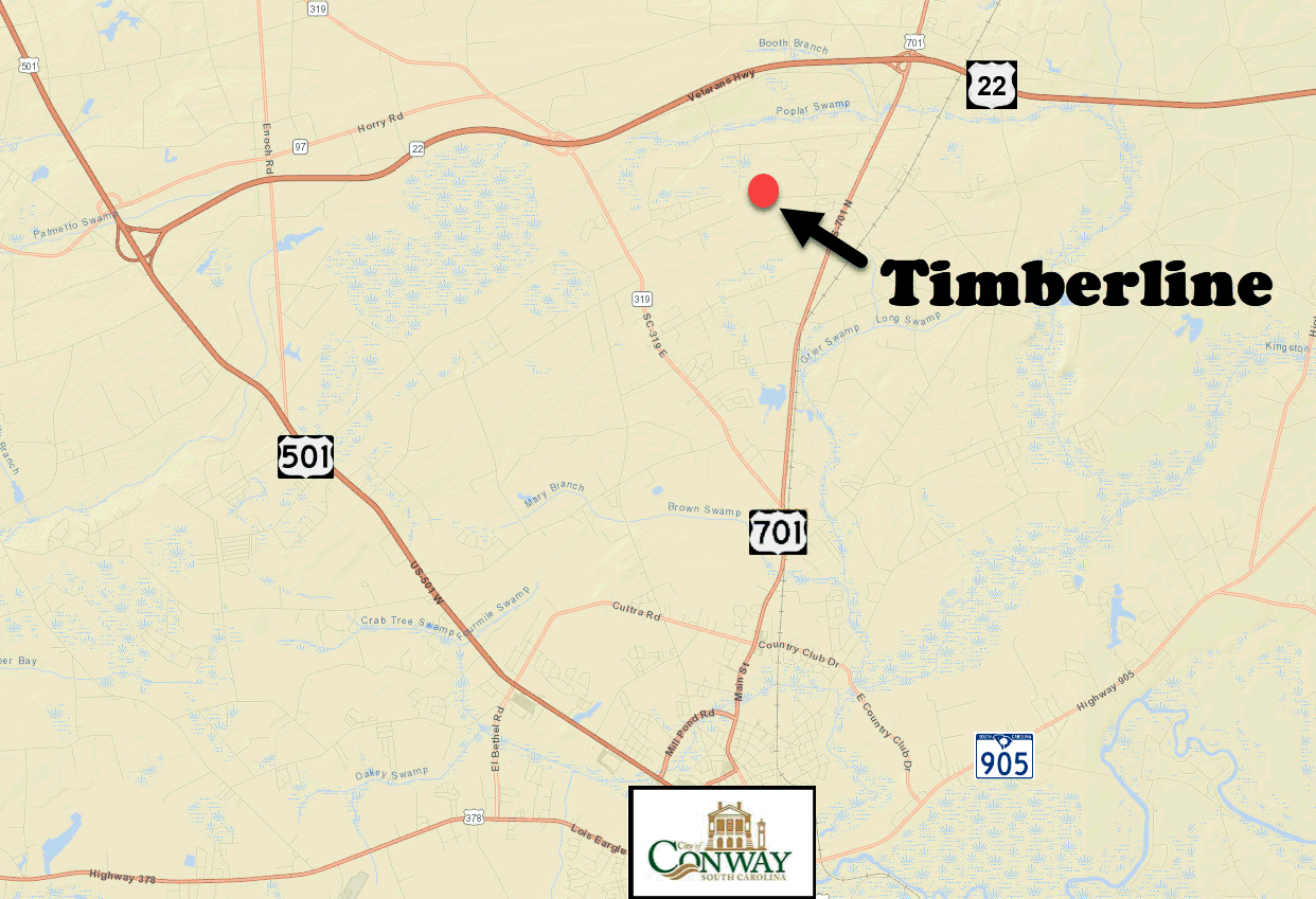 Timberline new home community in Conway