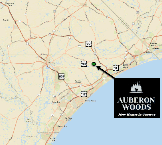 New construction in Auberon Woods in Conway