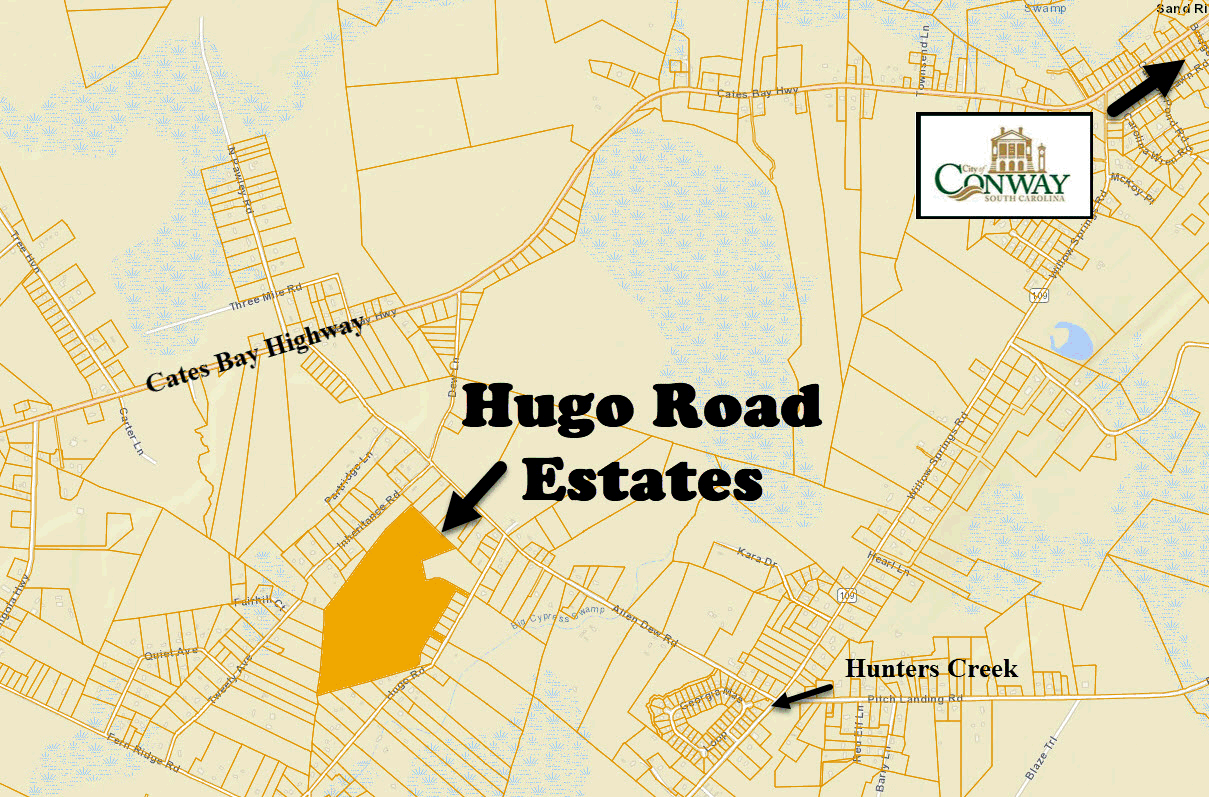 Hugo Road Estates community in Conway