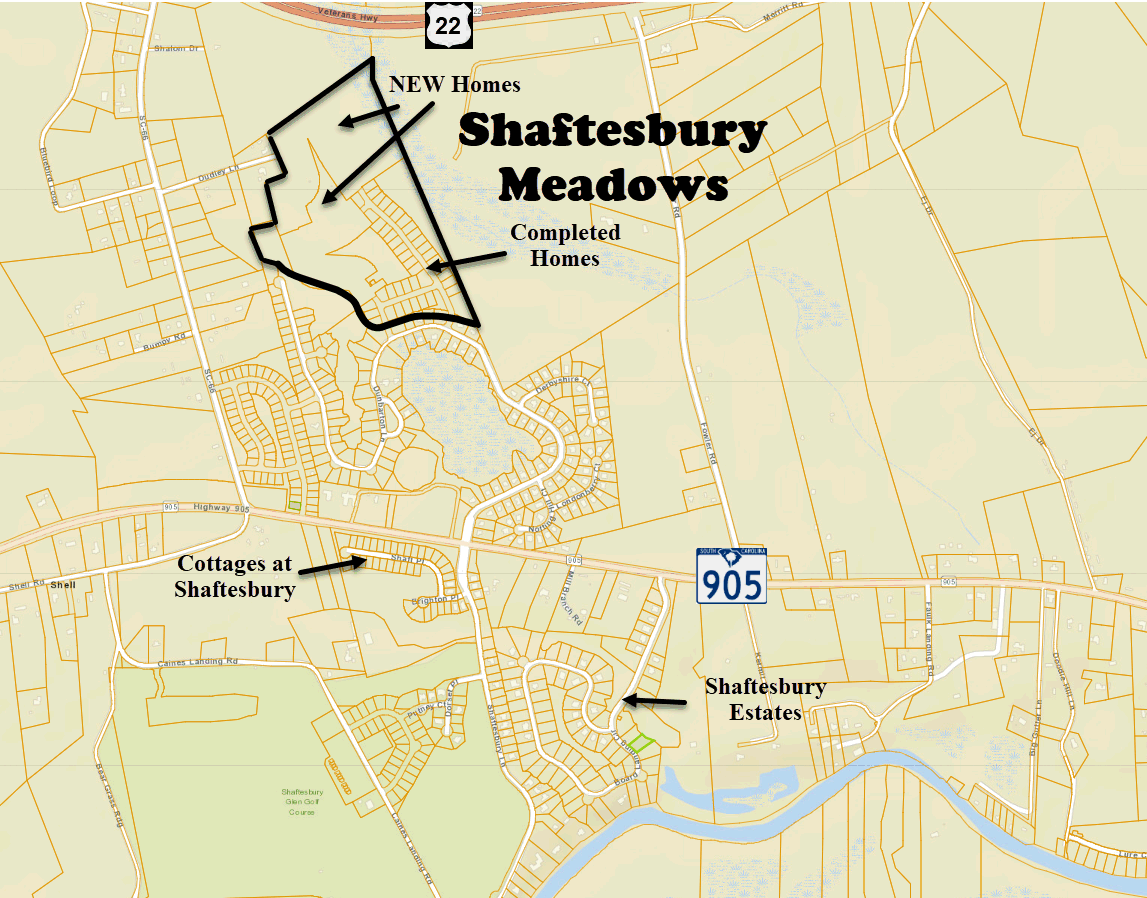 Shatfesbury Oaks new home community in Conway